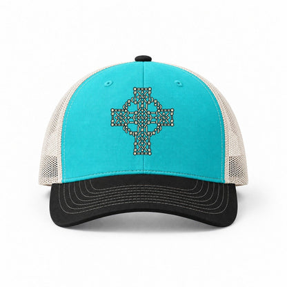 Aqua-Black-White — front view
