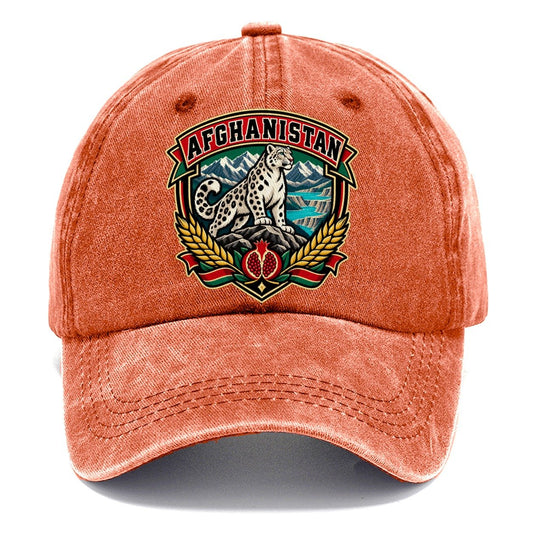 Afghanistan Retro Badge Country Logos Classic Cap – Terracotta Clay