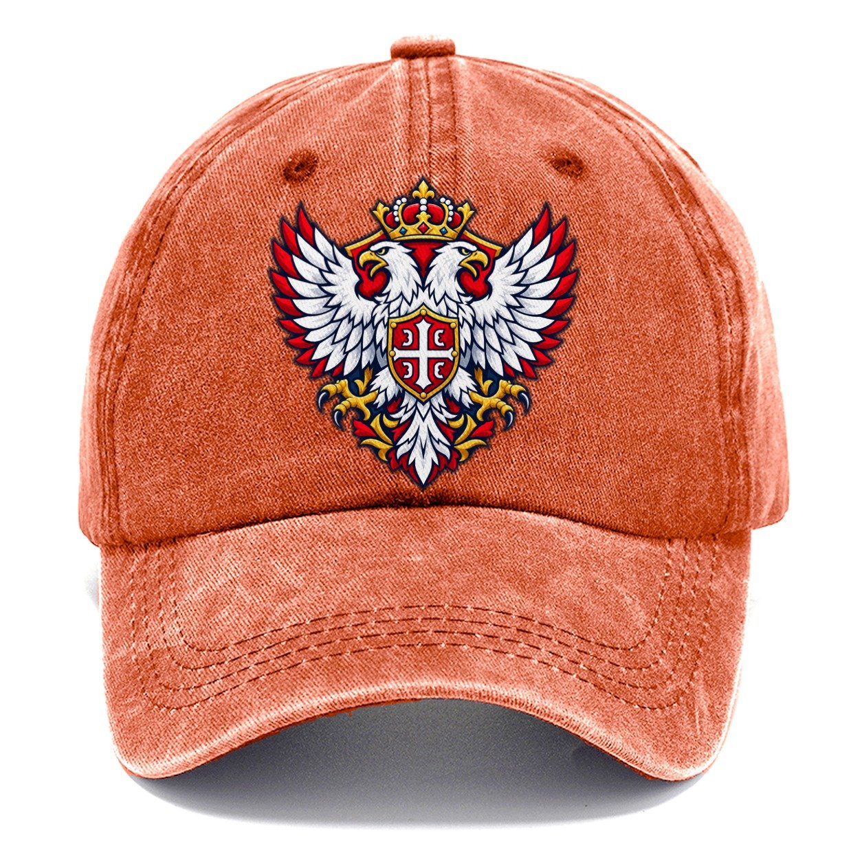Serbia Minimal Emblem Country Logos Classic Cap – Terracotta Clay