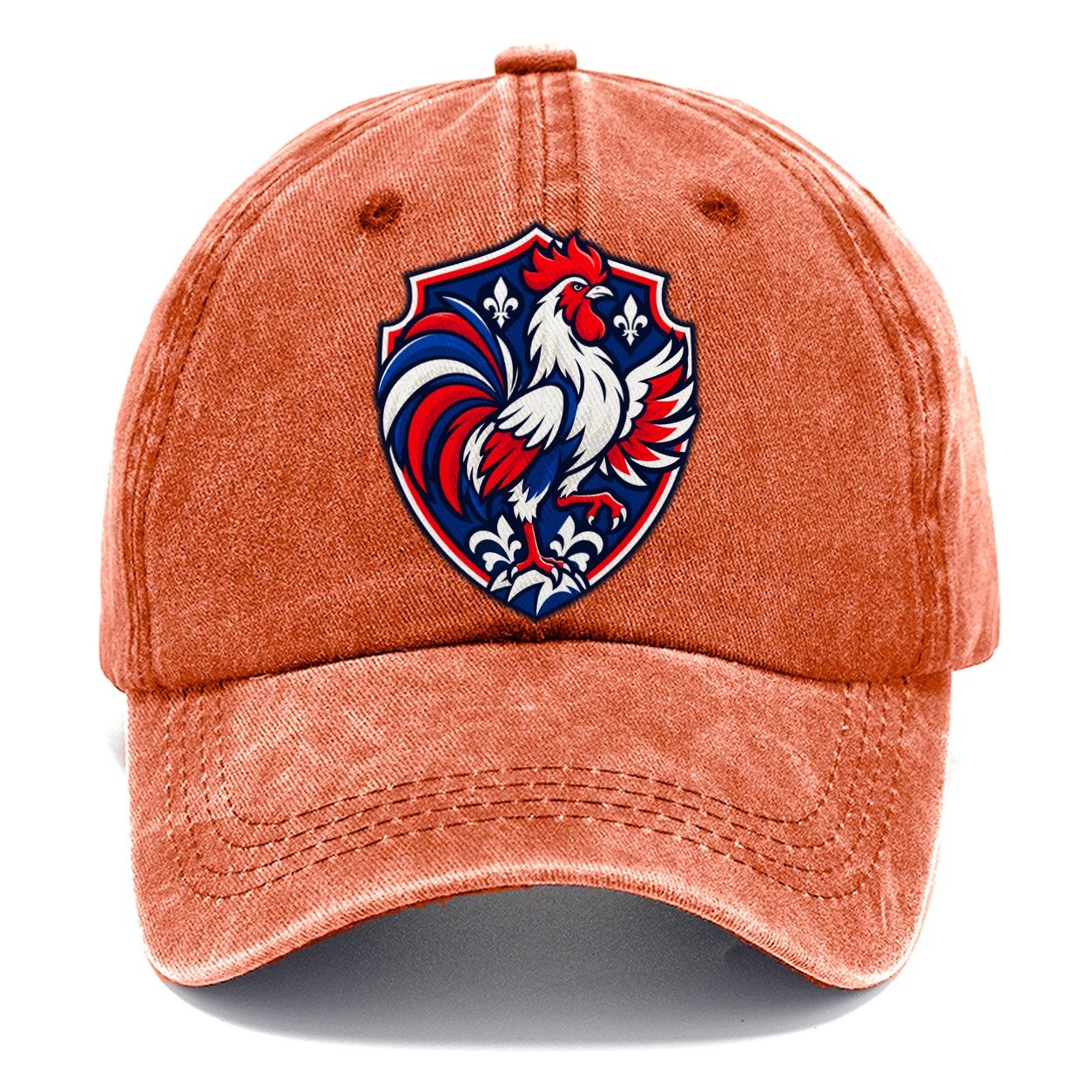 France Minimal Emblem Country Logos Classic Cap – Terracotta Clay