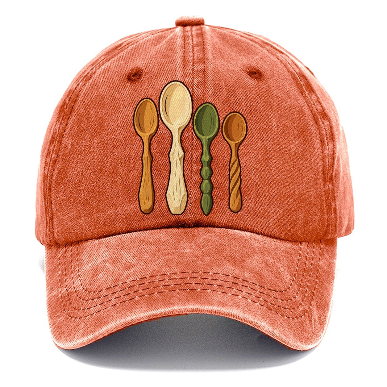 Carved Spoon Collection Woodworking Classic Cap – Terracotta Clay