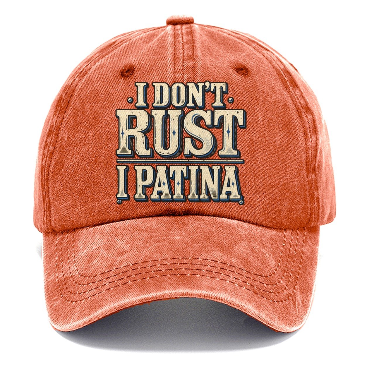 I Don T Rust I Patina American Wit Classic Cap – Terracotta Clay