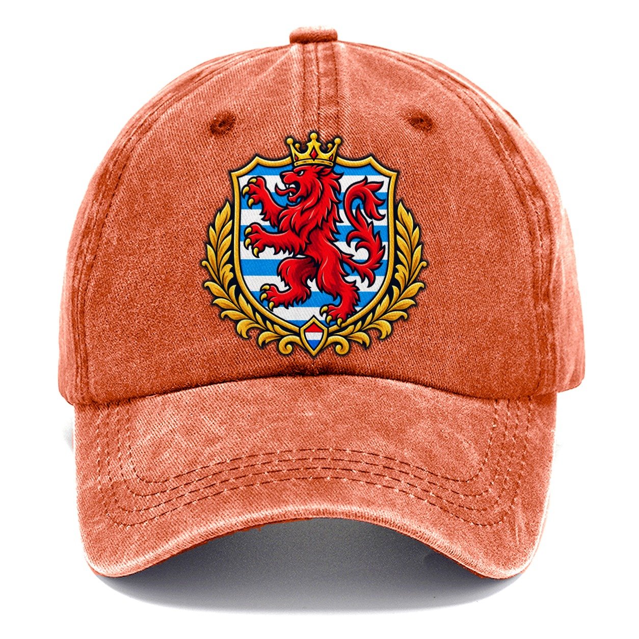 Luxembourg Minimal Emblem Country Logos Classic Cap – Terracotta Clay