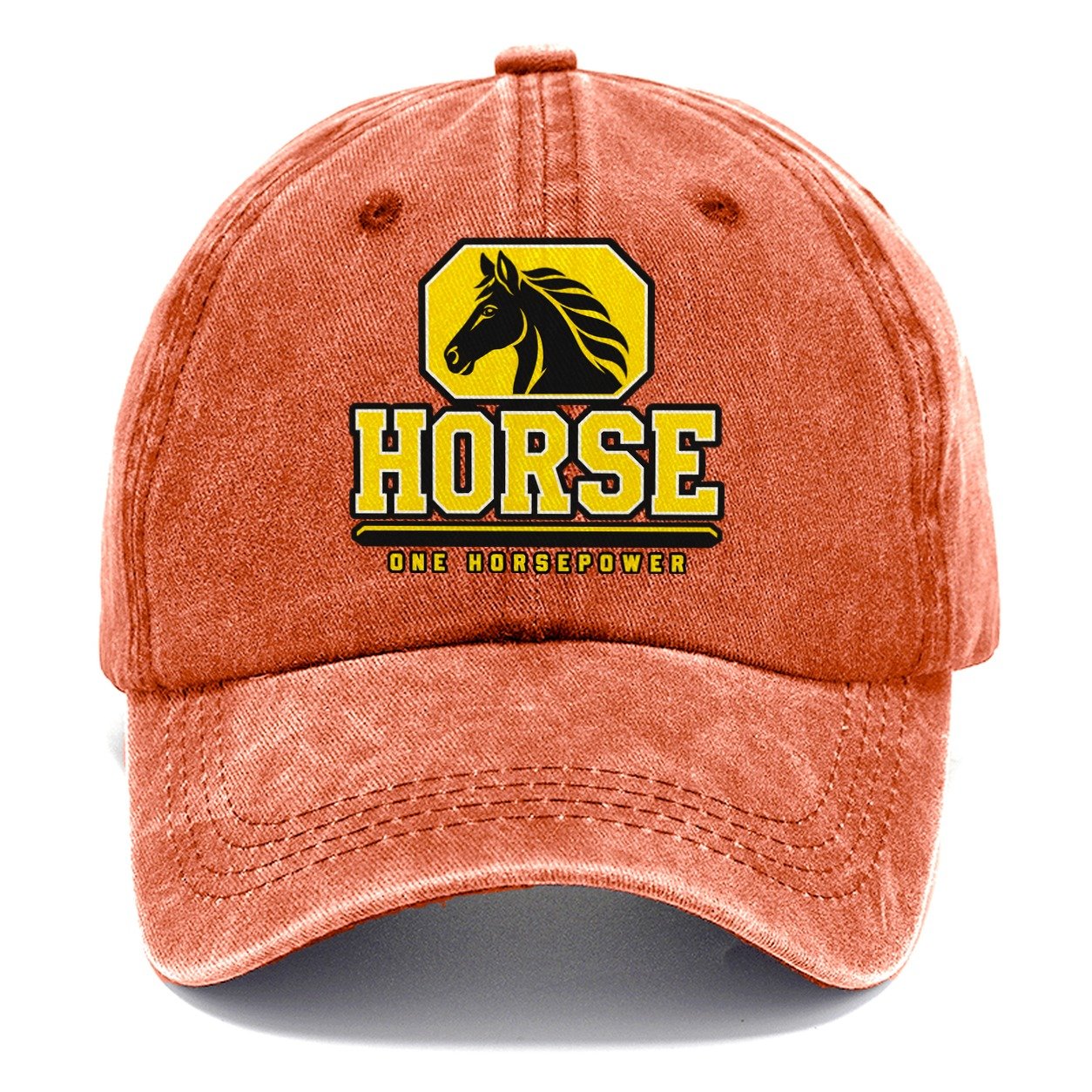 Horse One Horsepower Heavy Duty Classic Cap – Terracotta Clay