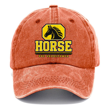Horse One Horsepower Heavy Duty Classic Cap – Terracotta Clay