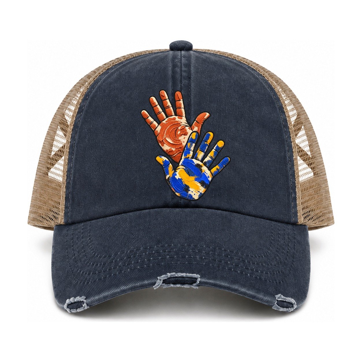 Navy-Khaki — front view