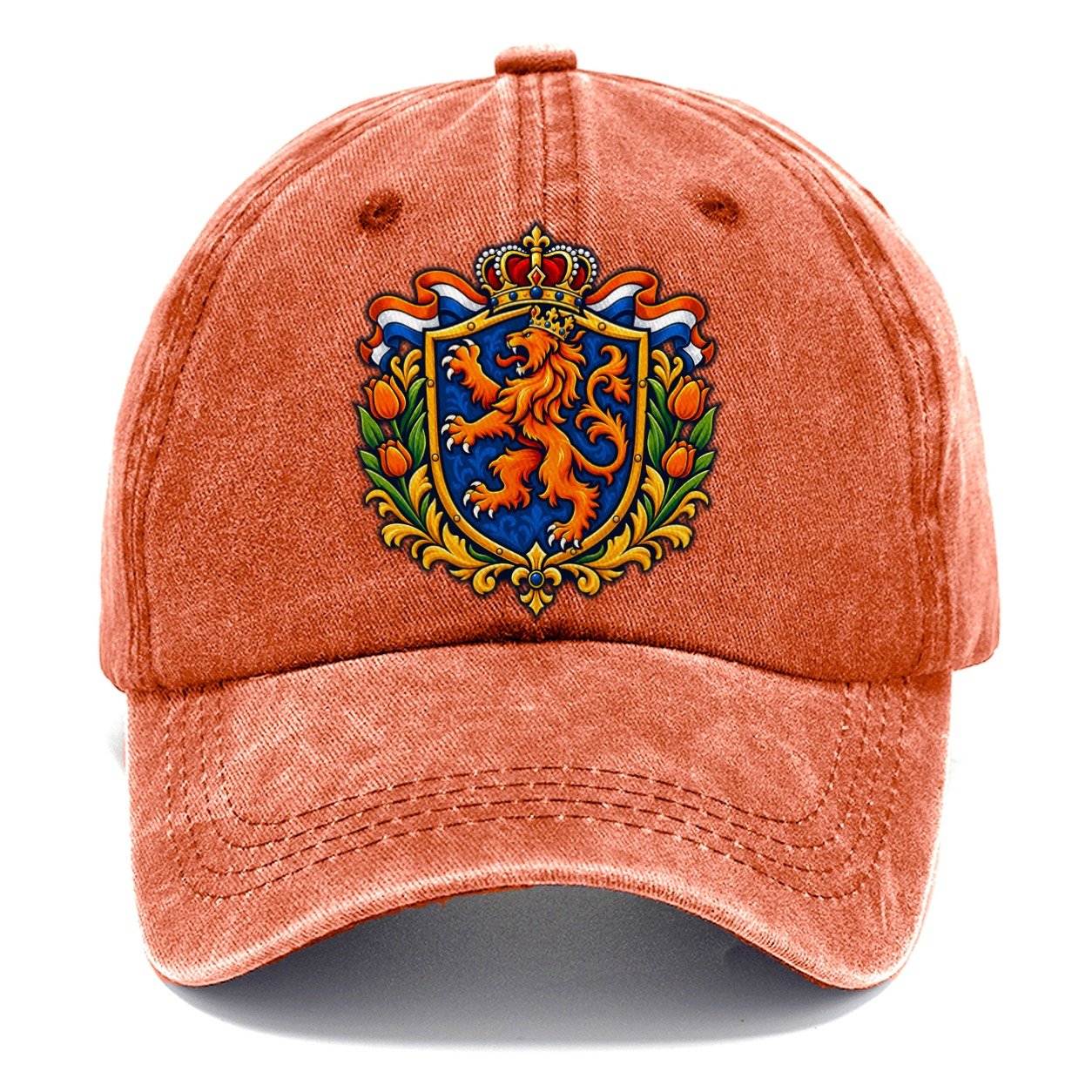 Netherlands Heraldic Crest Country Logos Classic Cap – Terracotta Clay