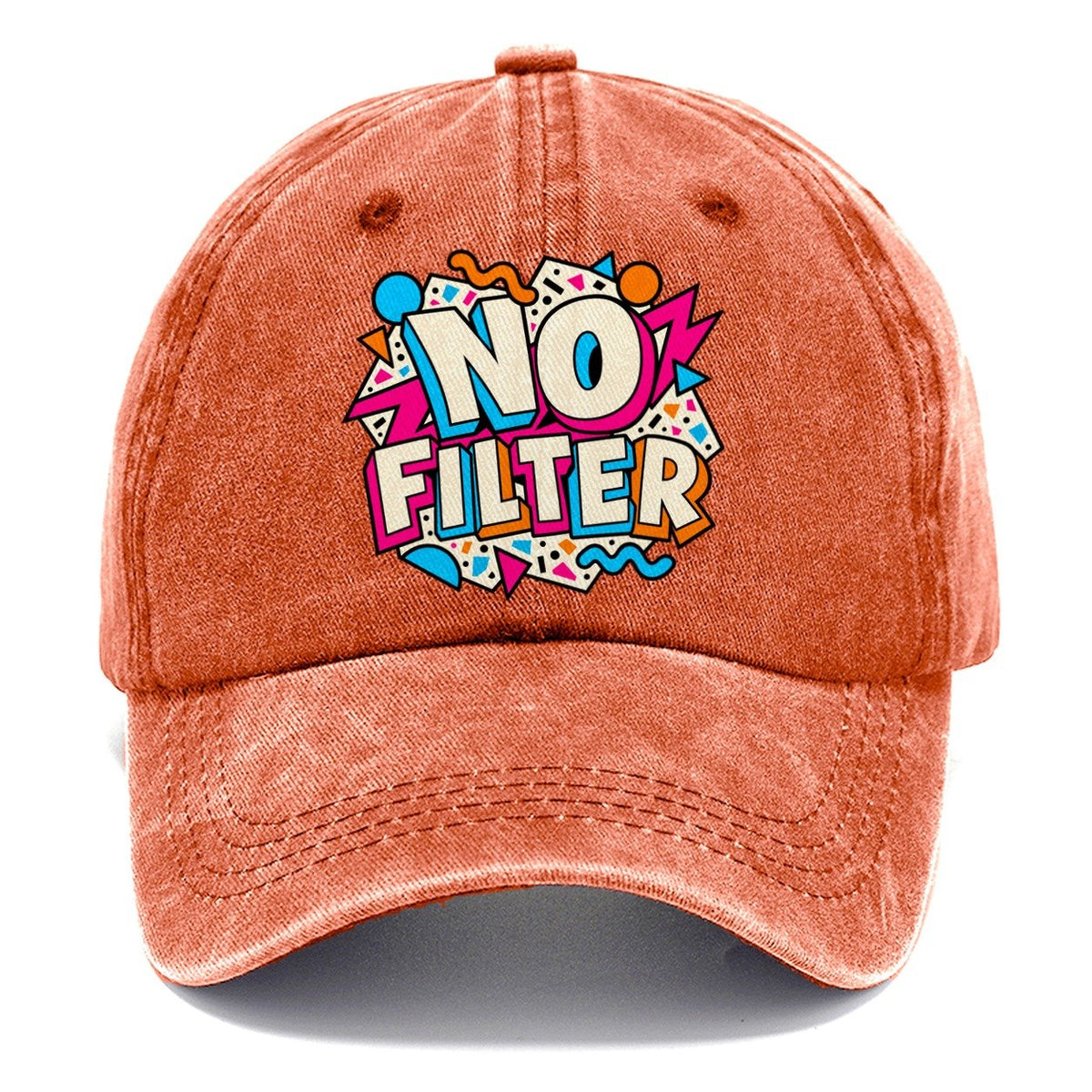 No Filter Crazy Styles Classic Cap – Terracotta Clay