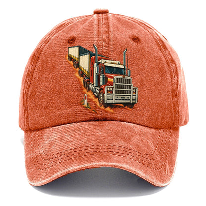 Generic Road Train And Red Dust Marker Australia Cultural Icons Classic Cap – Terracotta Clay