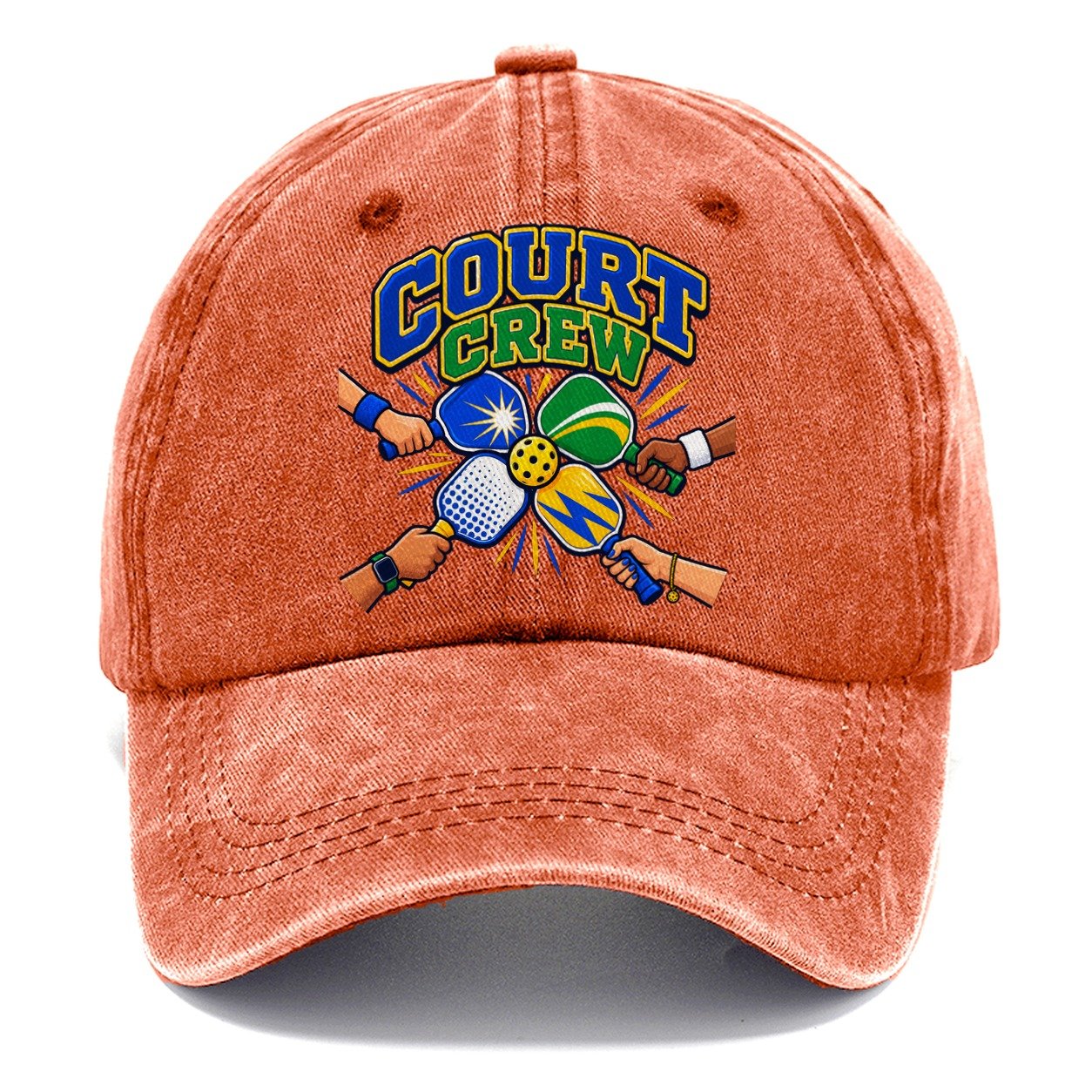 Court Crew Pickleball Life Classic Cap – Terracotta Clay