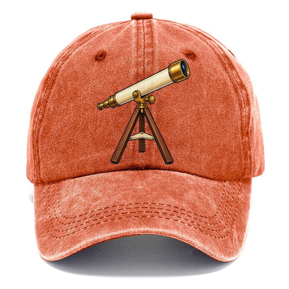 Brass Refractor On Its Tripod Astronomy And Stargazing Classic Cap – Terracotta Clay