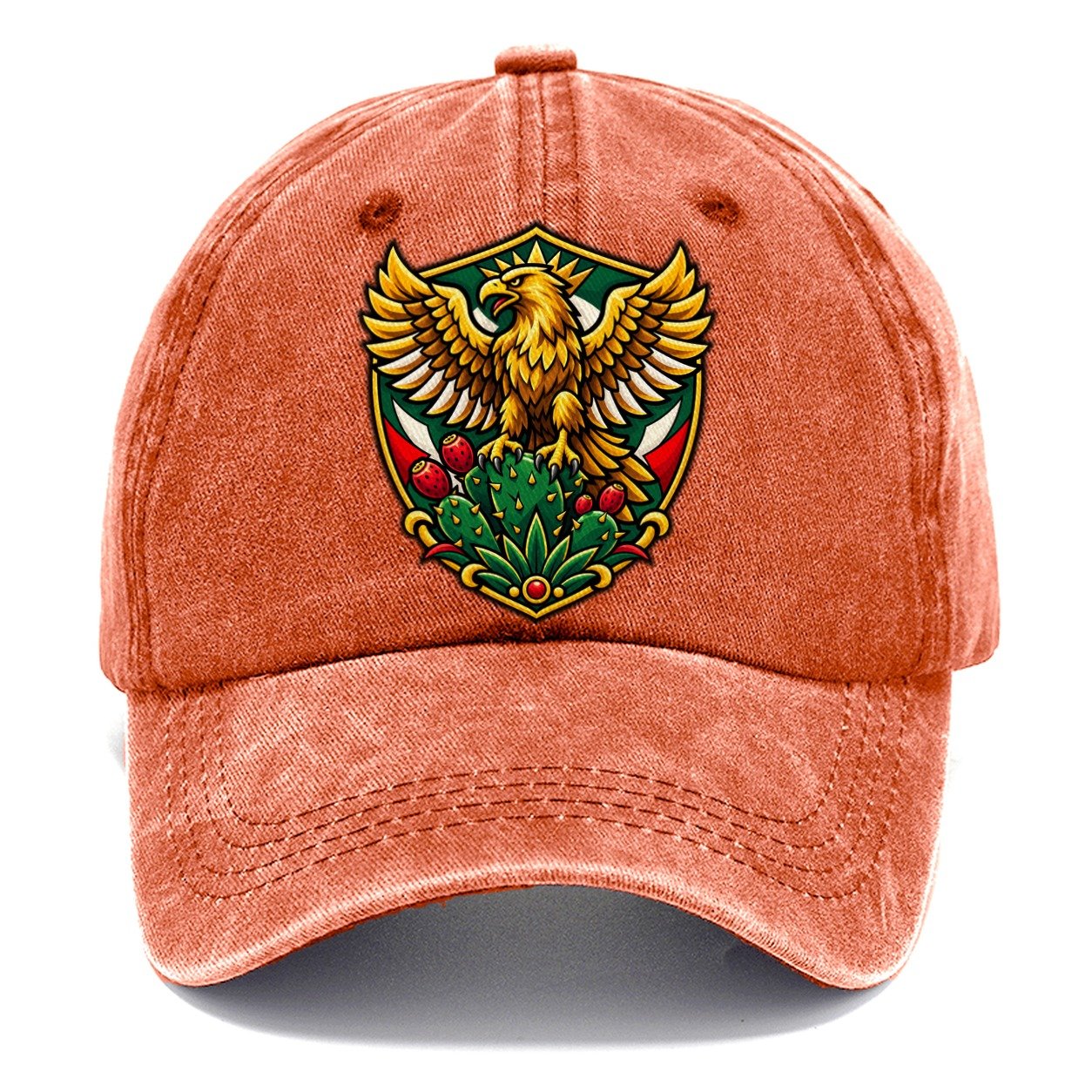 Mexico Minimal Emblem Country Logos Classic Cap – Terracotta Clay