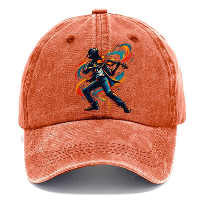 Violin Icon Music Instruments Classic Cap – Terracotta Clay