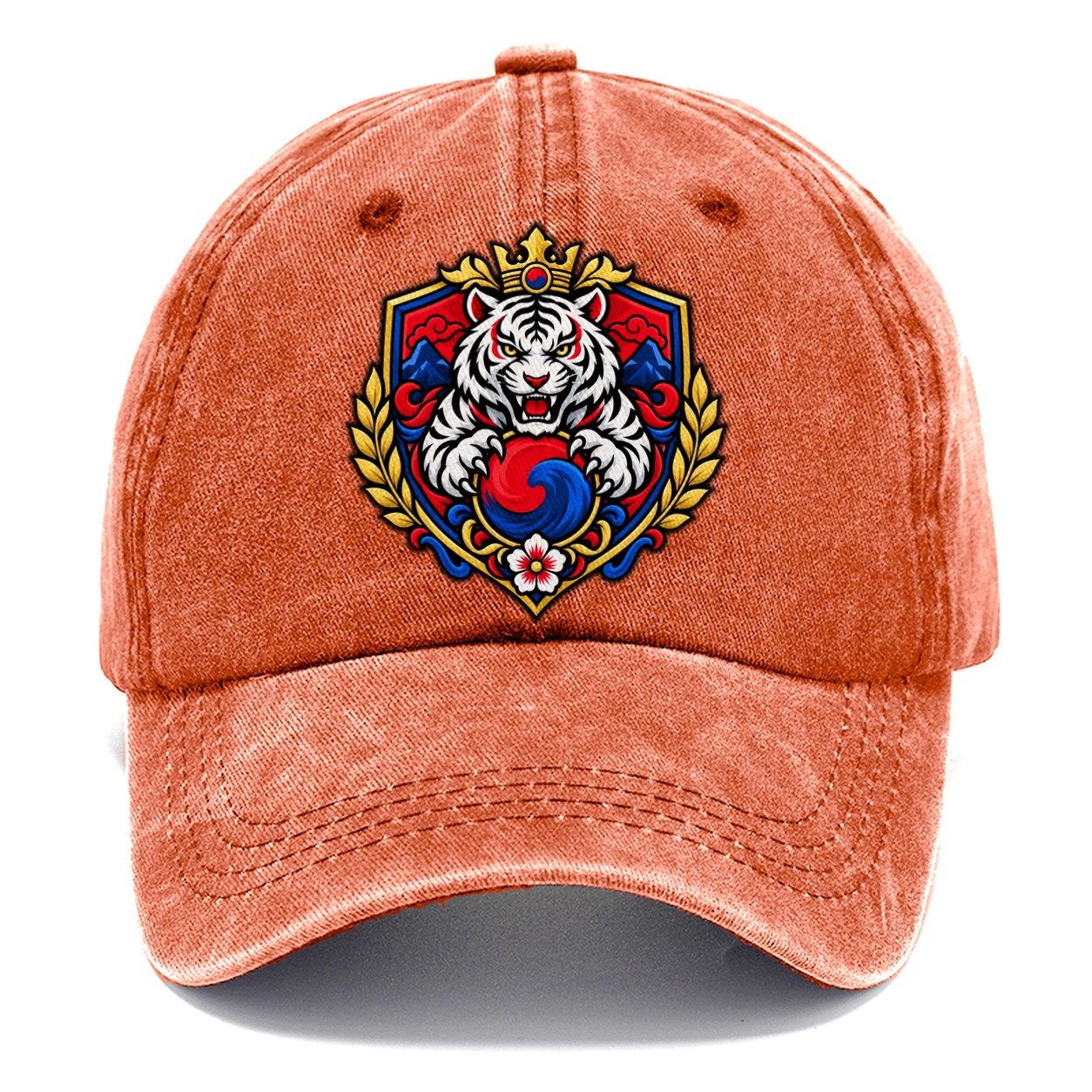 South Korea Heraldic Crest Country Logos Classic Cap – Terracotta Clay