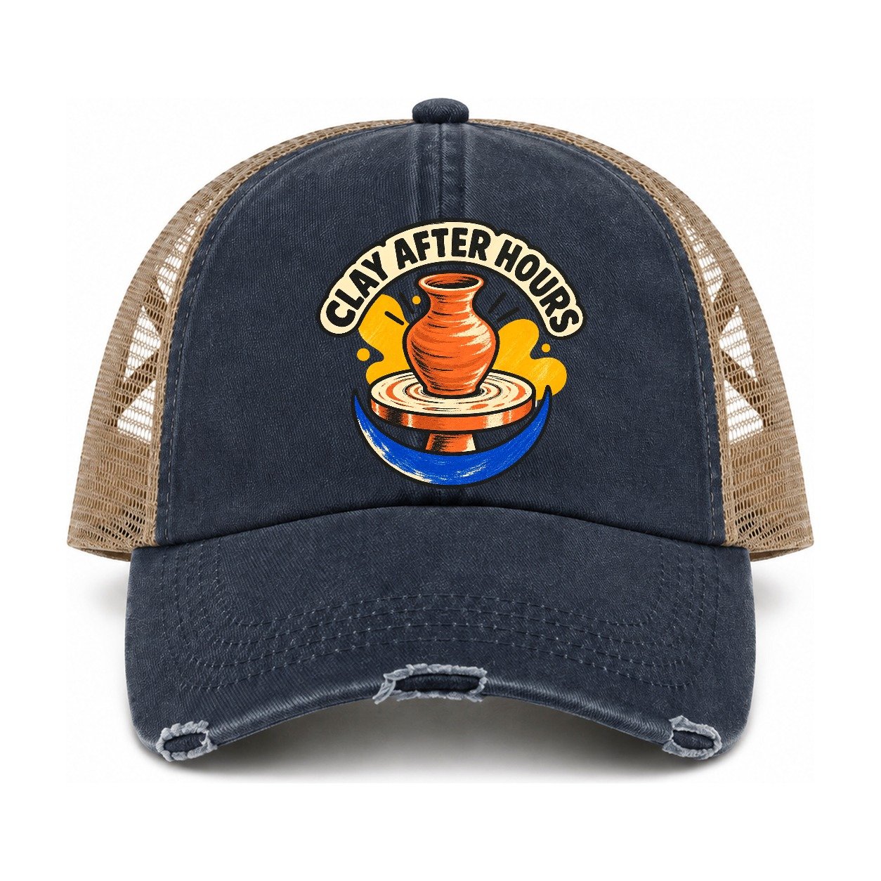 Navy-Khaki — front view