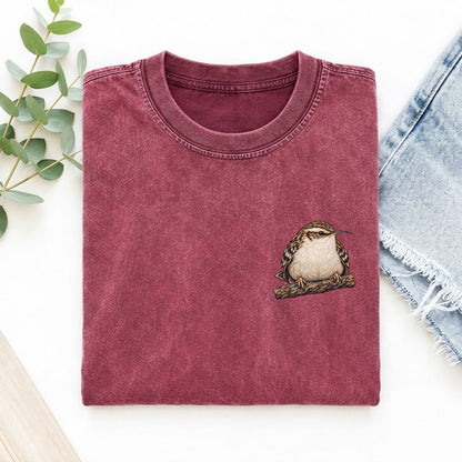Treecreeper Bark Grip Left Chest Thread Signatures II Left Chest Vintage T-shirt – Raspberry