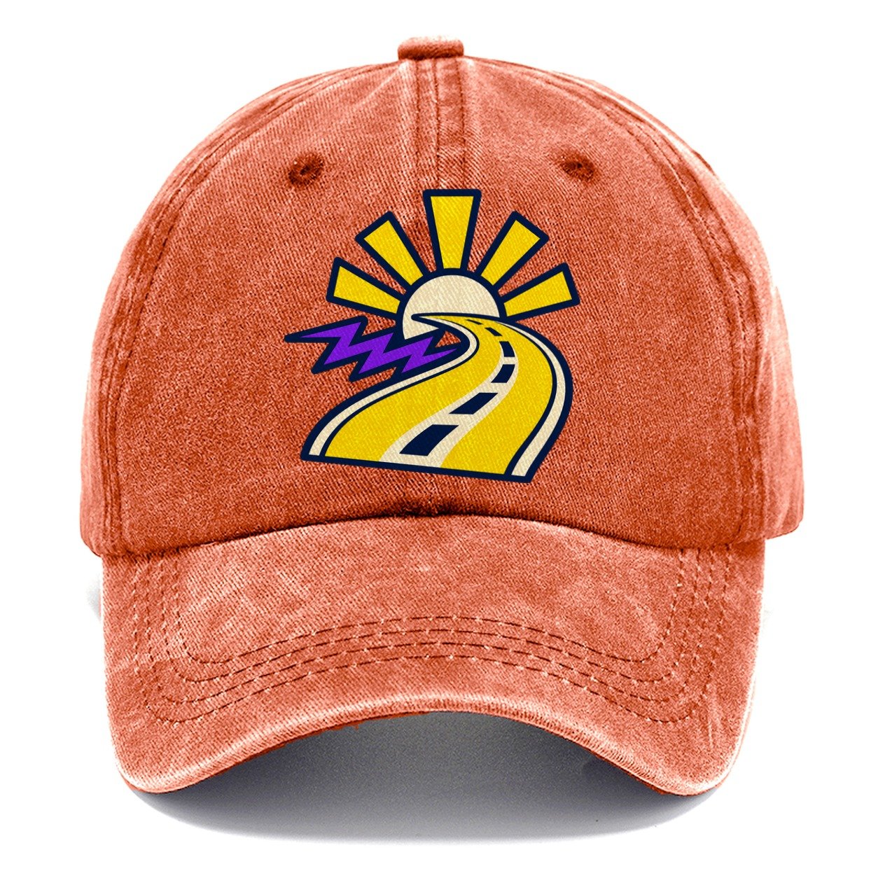 Road To Sunburst 90S Running Clubs Classic Cap – Terracotta Clay