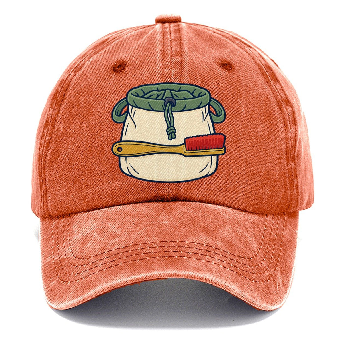 Chalk Bag And Brush Rock Climbing Classic Cap – Terracotta Clay
