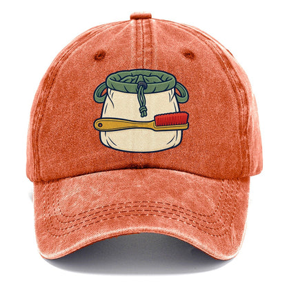 Chalk Bag And Brush Rock Climbing Classic Cap – Terracotta Clay