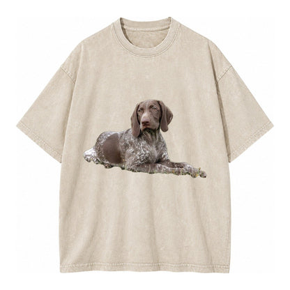 German Shorthaired Pointer 2 Vintage T-shirt – Off White