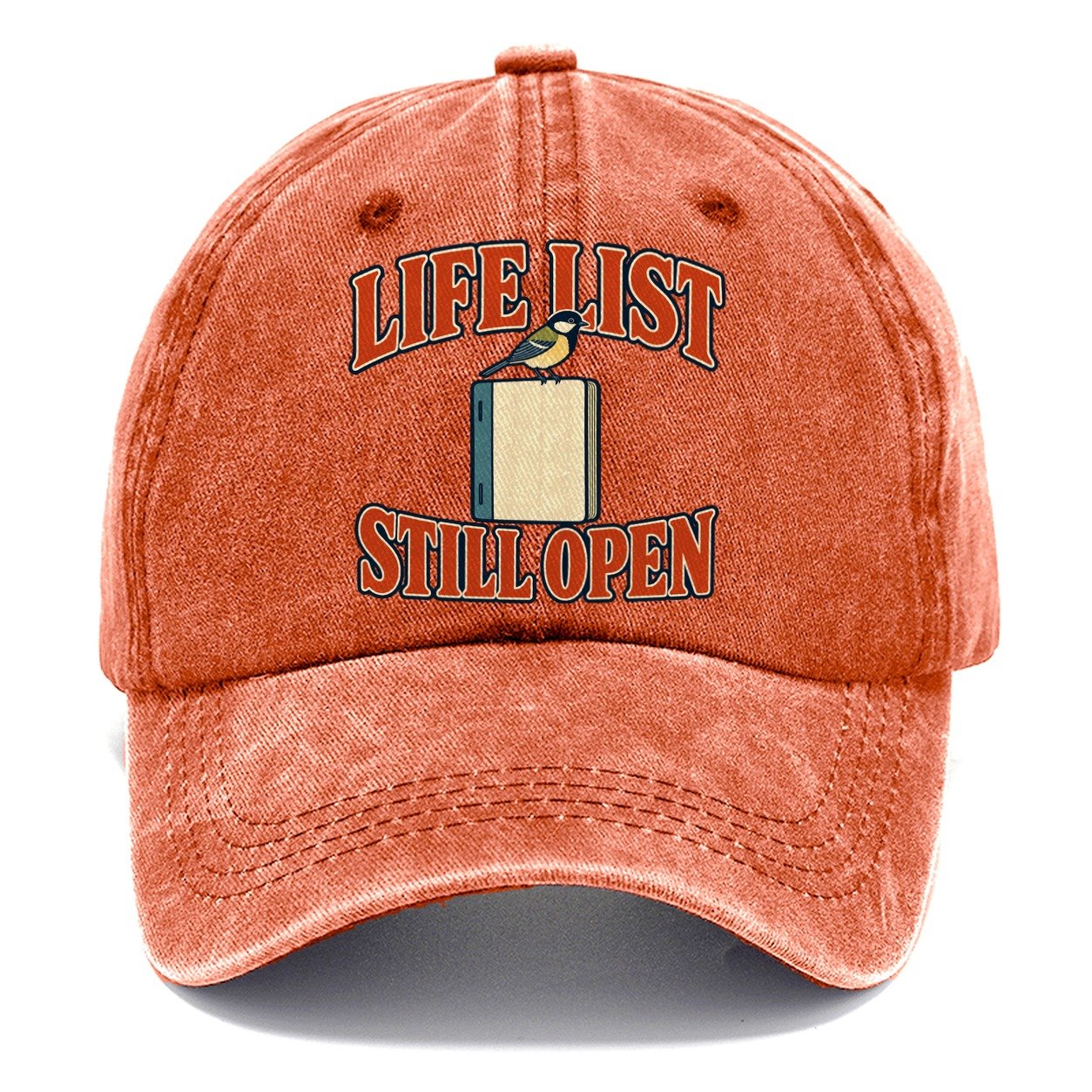Life List Still Open Birdwatching Classic Cap – Terracotta Clay