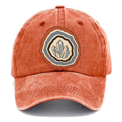 Agate Cross Section Rocks And Minerals Classic Cap – Terracotta Clay