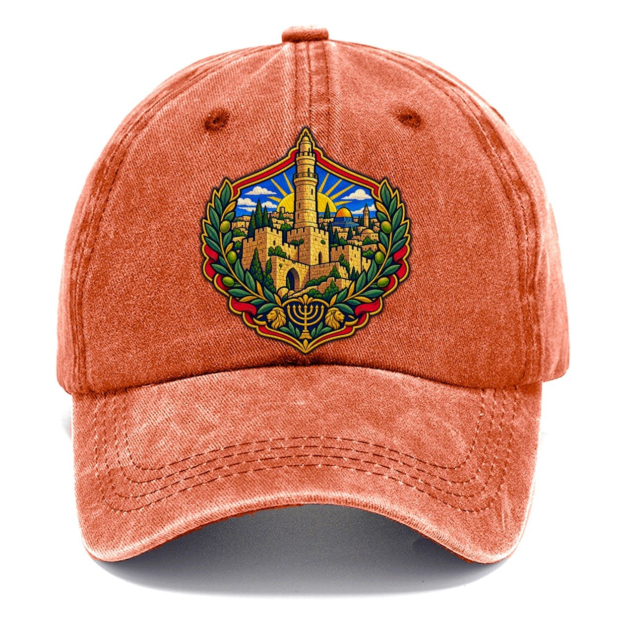 Tower Of David Jerusalem Classic Cap – Terracotta Clay