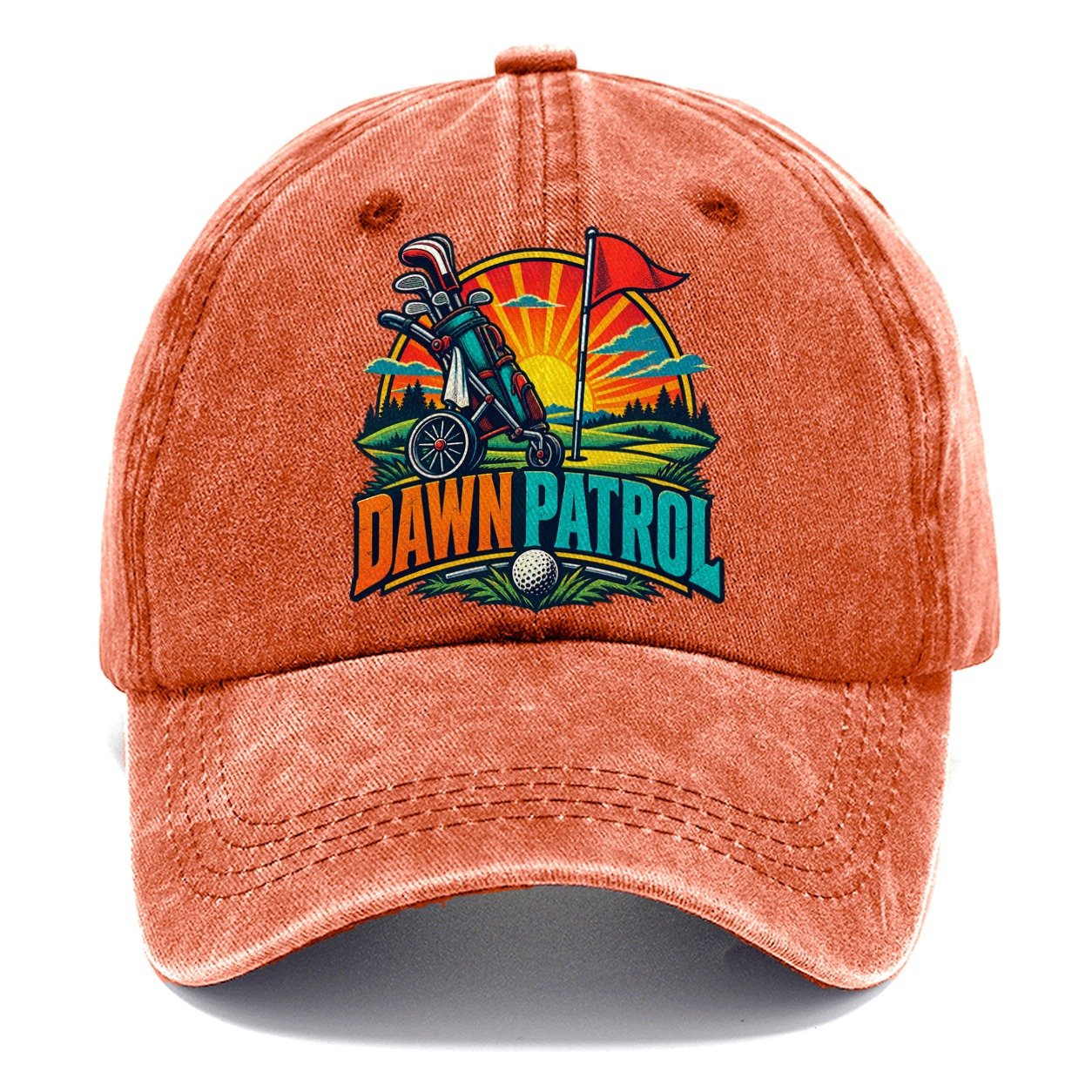 Dawn Patrol Golf Life Classic Cap – Terracotta Clay