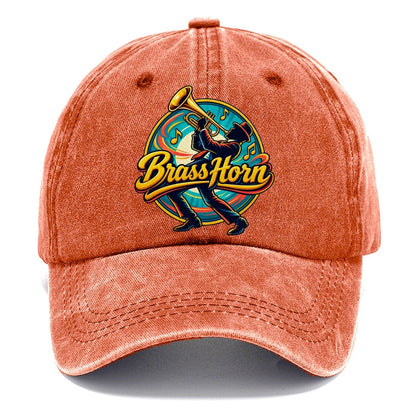 Brass Horn Crest Music Instruments Classic Cap – Terracotta Clay