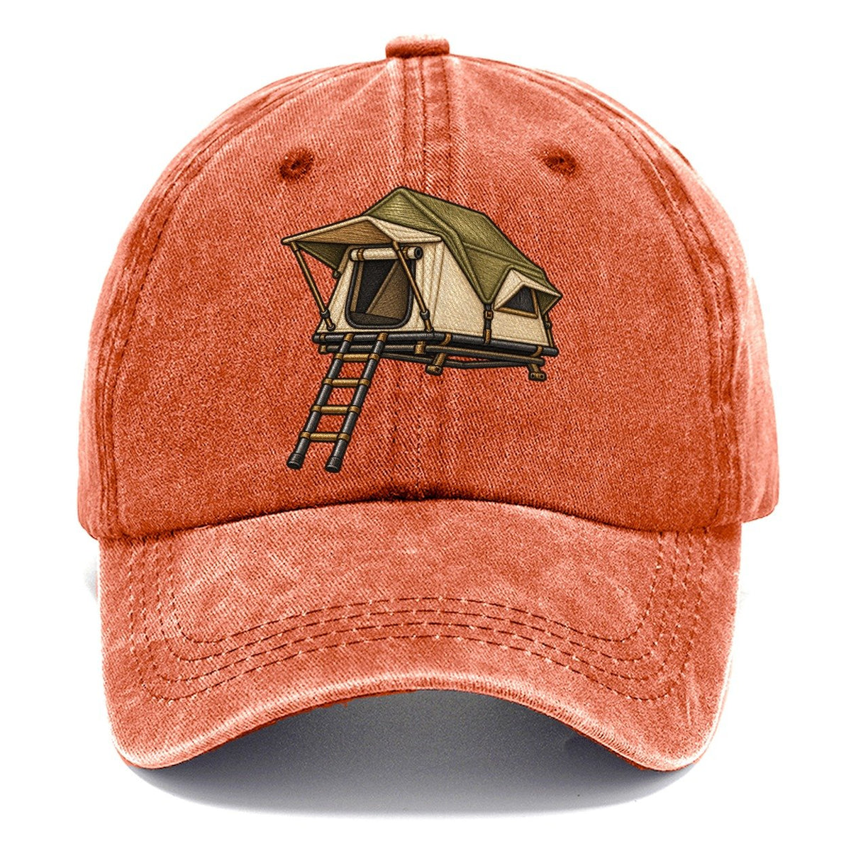 Rooftop Tent With Ladder Off Roading And Overlanding Classic Cap – Terracotta Clay