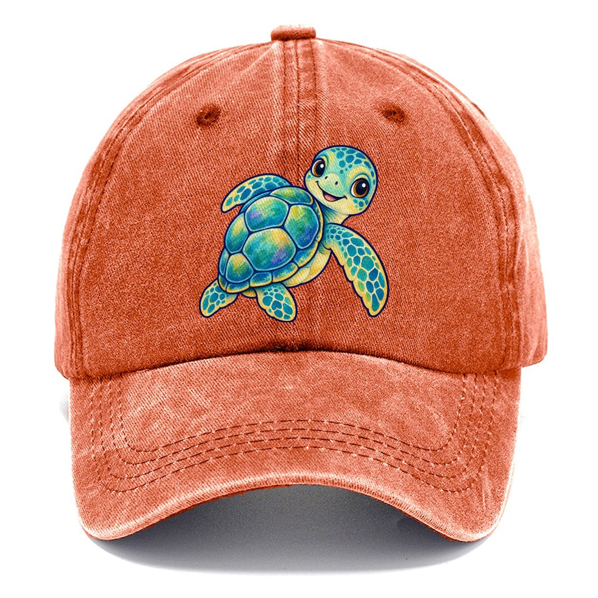 Sea Turtle Shell Turn Sea Sprite Classic Cap – Terracotta Clay
