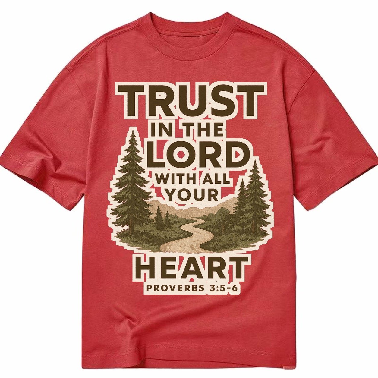 Proverbs 35 6 Path Classic T-shirt – Red