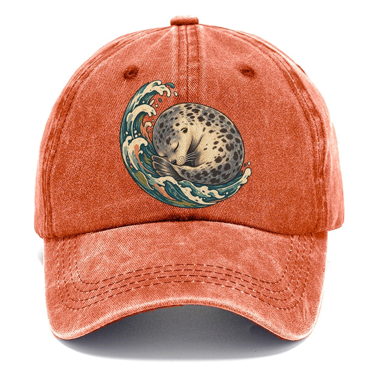 Sleeping Seal Tide Crescent Gentle Wild Classic Cap – Terracotta Clay