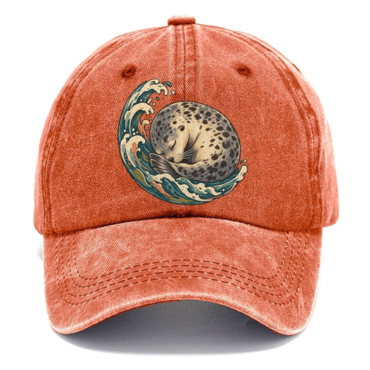 Sleeping Seal Tide Crescent Gentle Wild Classic Cap – Terracotta Clay