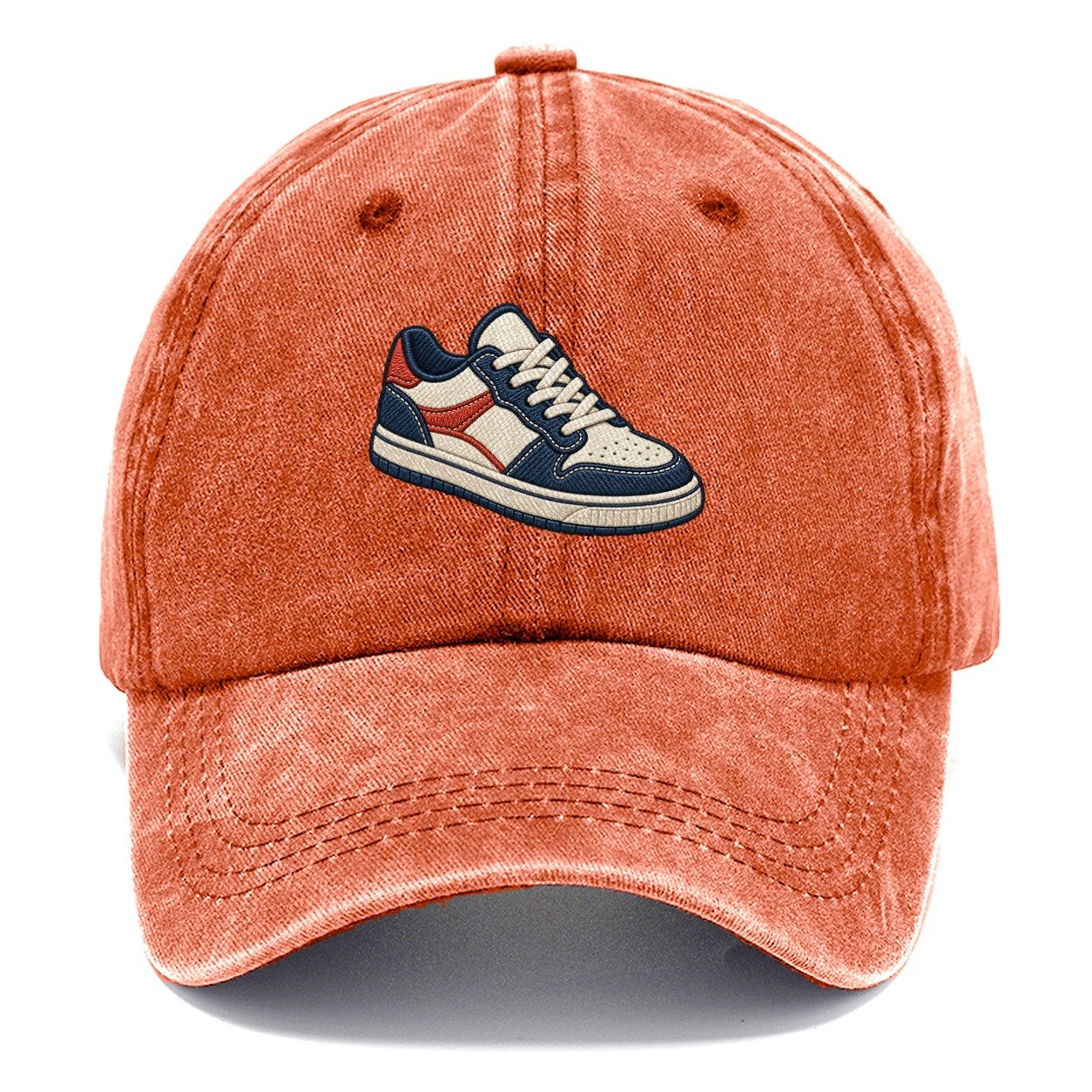 Low Top Court Sneaker Tiny Solo Marks Classic Cap – Terracotta Clay