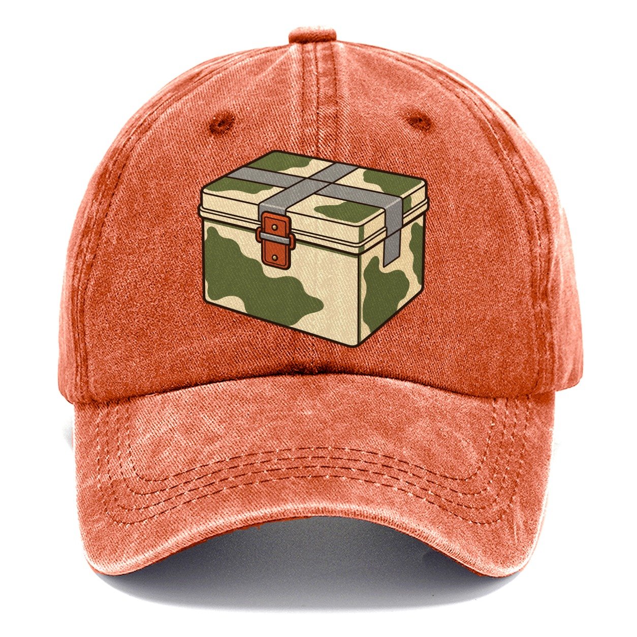 Wrapped And Taped Box Geocaching Classic Cap – Terracotta Clay