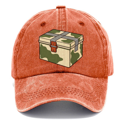 Wrapped And Taped Box Geocaching Classic Cap – Terracotta Clay