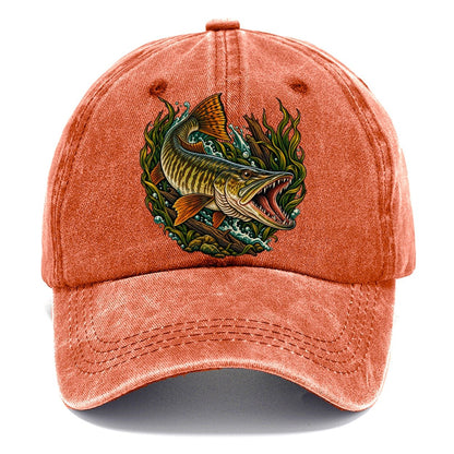 Muskie Ambush Fishing Club Classic Cap – Terracotta Clay