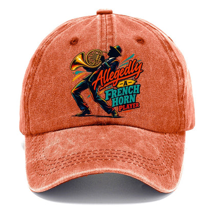 Allegedly A French Horn Player Music Instruments Classic Cap – Terracotta Clay