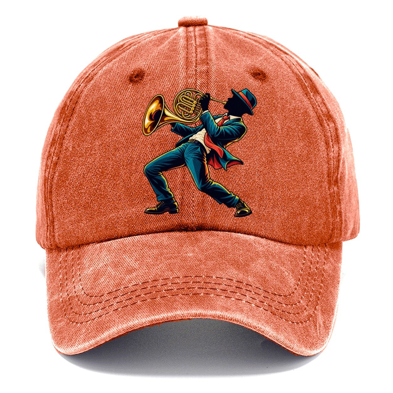 French Horn Icon Music Instruments Classic Cap – Terracotta Clay