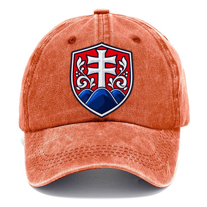 Slovakia Minimal Emblem Country Logos Classic Cap – Terracotta Clay