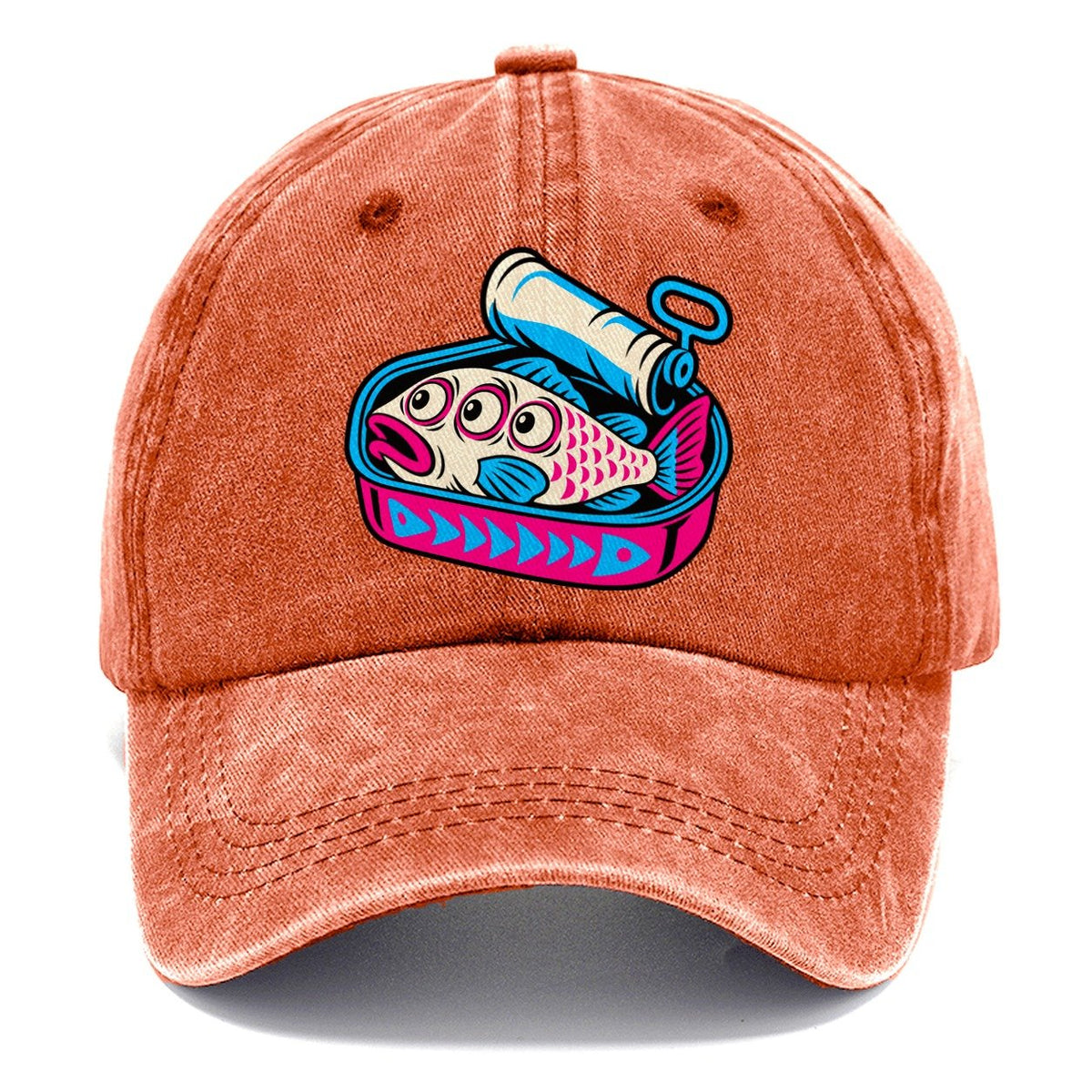 Three Eyed Sardine Tin Crazy Styles Classic Cap – Terracotta Clay