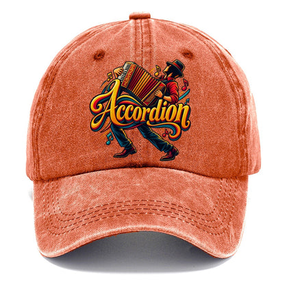 Accordion Wordmark Music Instruments Classic Cap – Terracotta Clay