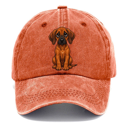 Rhodesian Ridgeback Sitting Sweetheart Classic Cap – Terracotta Clay