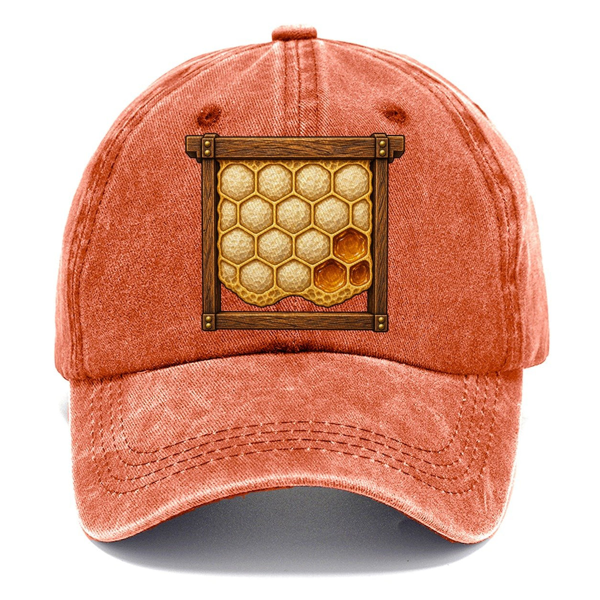 Capped Honey Frame Beekeeping Classic Cap – Terracotta Clay