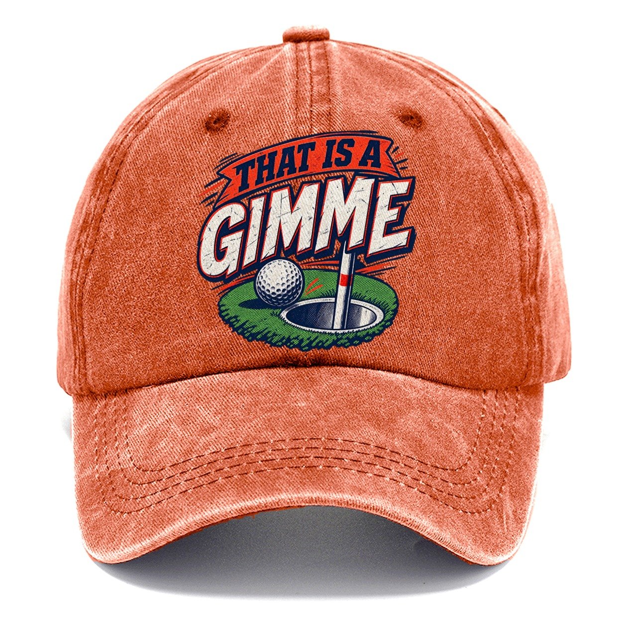 Thats A Gimme Golf Life Classic Cap – Terracotta Clay