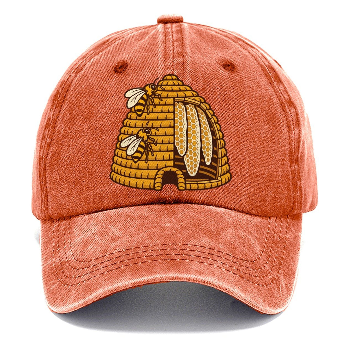 Skep Cutaway Mark Beekeeping Classic Cap – Terracotta Clay