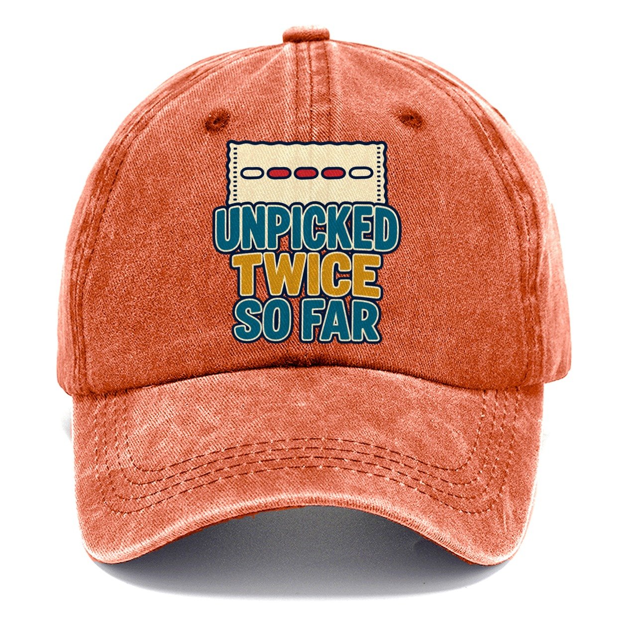 Unpicked Twice So Far And Needlework Classic Cap – Terracotta Clay