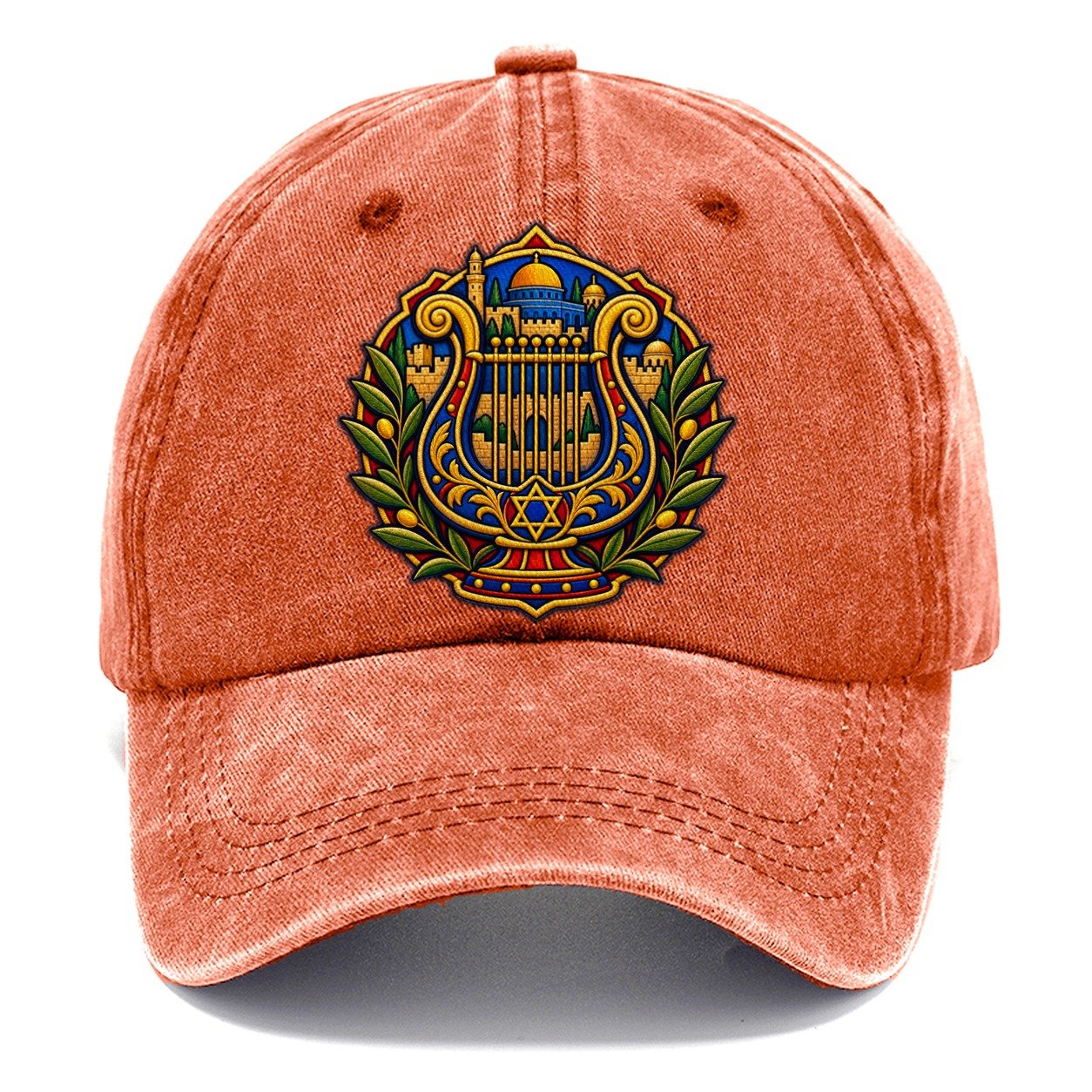 Harp Of David Jerusalem Classic Cap – Terracotta Clay