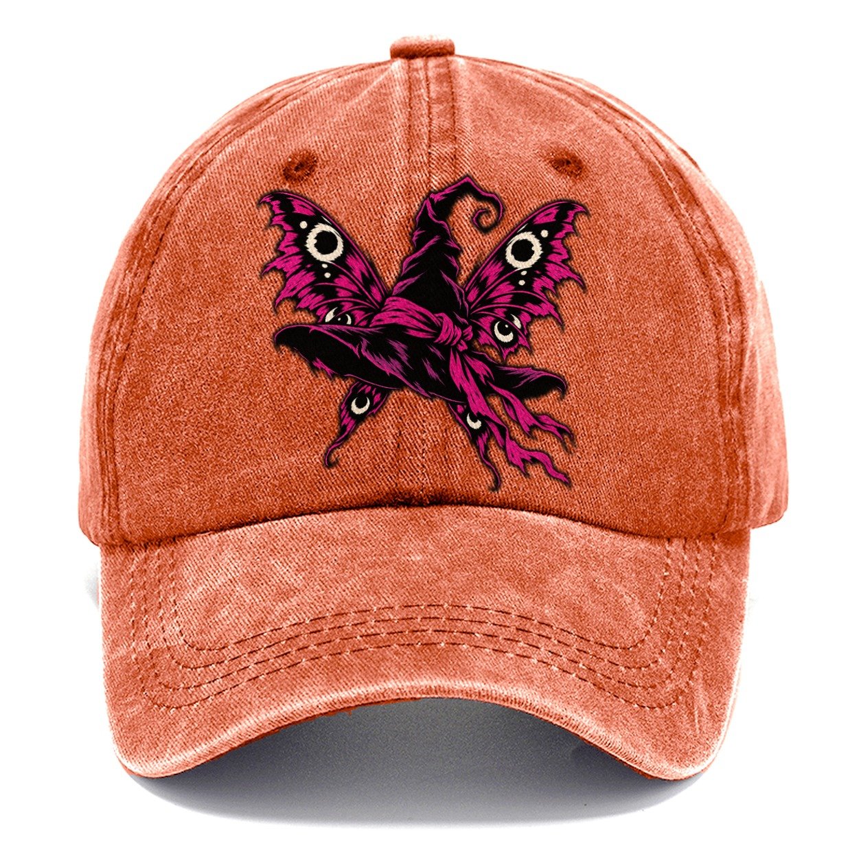 Moth Winged Witch Hat Witch Magic Classic Cap – Terracotta Clay
